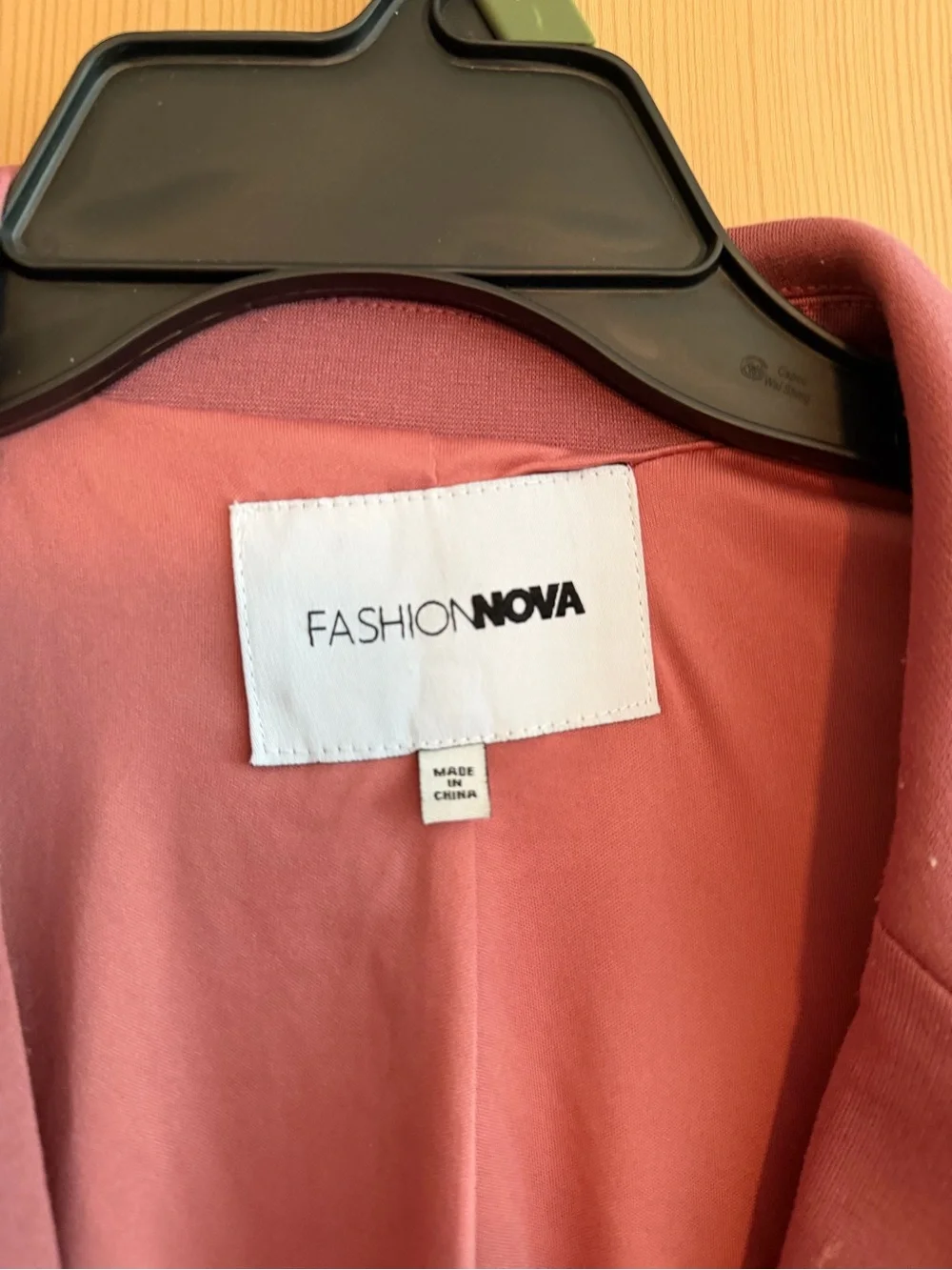 Fashion Nova Mauve Single-Button Blazer Jacket